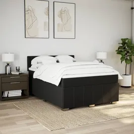 vidaXL Boxspringbett 140 x 200 cm Schwarz