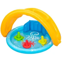 BESTWAY 52568 Lil ́seashapes Planschbecken Mit Schattenspender 112x89x76 Cm