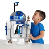 Fisher-Price Imaginext STAR Wars R2-D2 44 cm hoch) mit Lichtern, Geräuschen und Die-Cast-Figurenschlüssel C-3PO, für Kinder ab 3 Jahren, HXG52