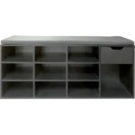 Hti-Living Lisa 10 Fächer 100 x 45 x 30 cm schwarz