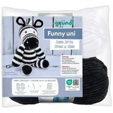 Gründl Häkelset Funny uni Zebra Zottel 120 m