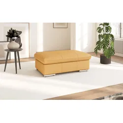 Polsterhocker SIT & MORE "Valantine", gelb (curry), B:102cm H:43cm T:68cm, Hocker, individuell zum Kombinieren