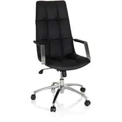 hjh OFFICE Home Office Chefsessel SARANTO PRO Leder mit Armlehnen