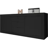 Home Affaire Sideboard Basic 210 x 86 x 43 cm Schwarz