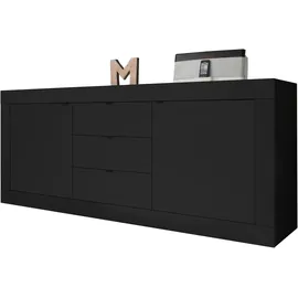 Home Affaire Sideboard Basic 210 x 86 x 43 cm Schwarz