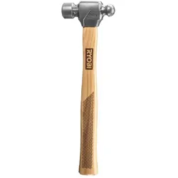 RYOBI Kugelhammer Hickory-Holzstiel 500g Hammer Werkzeug Blechhammer