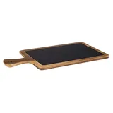 APS Servierbrett 2-tlg. Holz 43 x 12 cm Braun/Schwarz