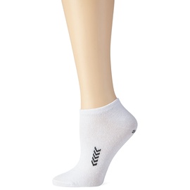 hummel Ankle Smu Socken, Weiß / Schwarz, 12