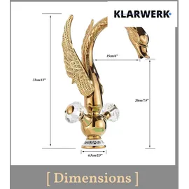 klarwerk Adrian Waschtischarmatur Gold