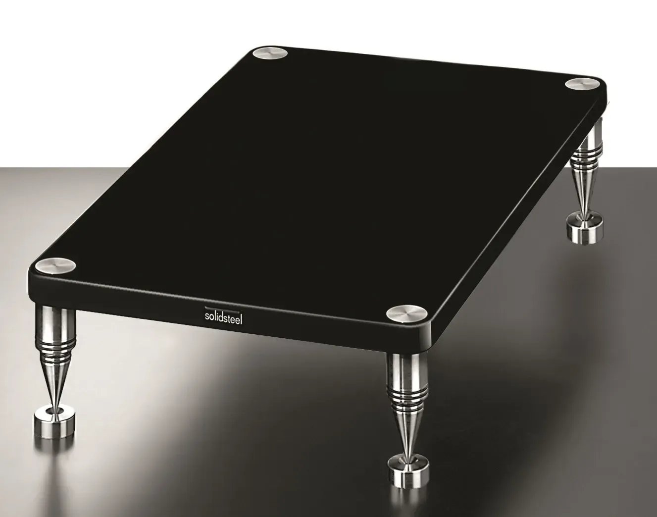 Solidsteel Hyperspike HF-A High-End Endstufenrack schwarz hochglanz B 404 x 600 mm bis 80 KG