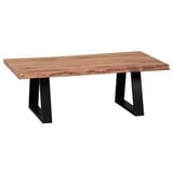 Wohnling Couchtisch Massivholz akazie 115,0 x 60,0 x 40,0 cm