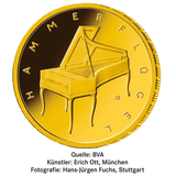 1/4 Unze Gold 50 Euro Musikinstrumente Hammerflügel 2019