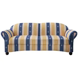 2,5-Sitzer-Sofa Torello Blau Mikrofaser