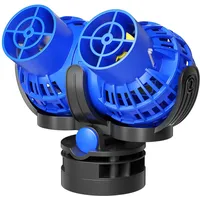 Wiltec SunSun JVP-232 Strömungspumpe 15000 l/h 26 W Aquarium Pumpe mit 2 schwenkbaren Düsen, Magnethalter zur einfachen Befestigung und Durchflussregler