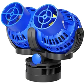 Wiltec SunSun JVP-232 Strömungspumpe 15000 l/h 26 W Aquarium Pumpe mit 2 schwenkbaren Düsen, Magnethalter zur einfachen Befestigung und Durchflussregler