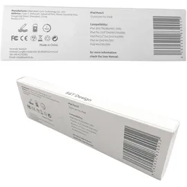 s&t design Stift für iPad (2018-2024) Weiß