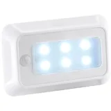 Lunartec Schranklicht: LED-Nachtlicht mit Bewegungs- & Dämmerungs-Sensor, Batteriebetrieb (Bewegungsmelder mit Batterie, LED Nachtlicht Batterie, Dämmerungssensor batteriebetrieben)