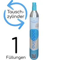 CO2-Zylinder | 425g (Füllung) | Tauschaktion voll gegen leer | Frist 14 Tage - Blau