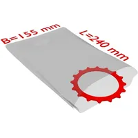 Trans PAK TransPak PE-Flachbeutel,VE1000, 155x240mm, 50my, transparent
