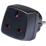 Vivanco TA GB/D Großbritannie Buchse (Schuko Stecker schwarz)
