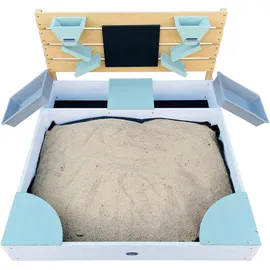 Axi Sandkasten mit Holzschutz braun/grün/weiß