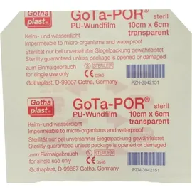 Gothaplast Verbandpflasterfabrik GmbH GOTA-POR PU Wundfilm 10x6 cm steril Pflaster