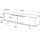 [en.casa] Kvænangen TV-Lowboard 160 x 35,5 x 45 cm Eichen-/Rattanoptik Metall