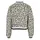 URBAN CLASSICS Sweatjacke URBAN CLASSICS "Urban Classics Damen Ladies AOP Oversized College Sweat Jacket", Damen, Gr. XL, sandweißleo, sandweiß, 65% Baumwolle, 35% Polyester, Sweatjacken Sweatjacke