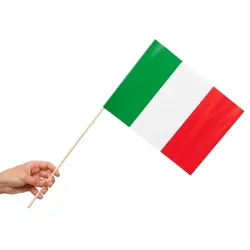 10 Papier Fahnen Italien 20 x 30 cm