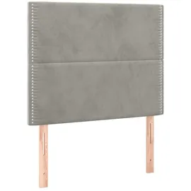 vidaXL Boxspringbett 100 x 200 cm Hellgrau