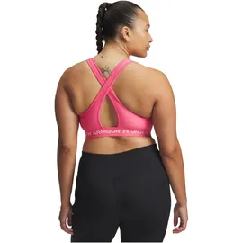 Under Armour Crossback Mid Bra Pink/Weiß M