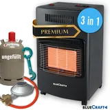 Bluecraft - 3 in 1 Infrarot Gas Heizofen 4,2 kW inkl. Anschlusszubehör und Gasd...