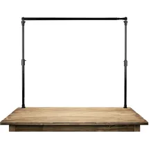 Bresser Tabletop Hintergrundsystem 60 x 300 cm zum Klemmen, platzsparend für Fotohintergrund Systeme, für Video & Green Screen, für Leinwände aus Papier & Stoff