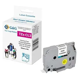 G&G Reinigungskassette ersetzt Brother TZe-CL3, 12 mm