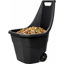 Mojawo Schubkarre Gartenkarre Gartentrolley 55Liter Schwarz