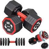 Dripex Hantel-Set 4-in-1 Verstellbare Hantel/Hantel-set, 4-10kg