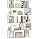 VASAGLE Bücherregal 24 x 90 x 159 cm Mattweiß