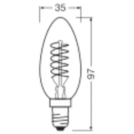 Osram LED-Kerze 4,8W E14 warmweiß 1 St.