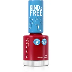 Rimmel Kind & Free Nagellack Farbton 156 Poppy Pop Red 8 ml