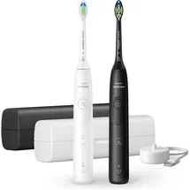 Philips Sonicare 5500 HX7119/02 weiß + 2. Handstück schwarz