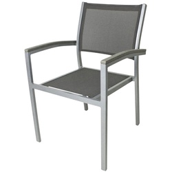 GARDEN PLEASURE Gartenmöbelset, 4 Sitzplätze, Aluminium/stein - grau