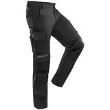 QUALITEX HIGH QUALITY WORKWEAR Bundhose PRO+ schwarz Damen: 40 Herren: 46