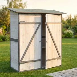 MuCoLa Gartenhaus 1,4 x 1,4 m Weiß/Grau