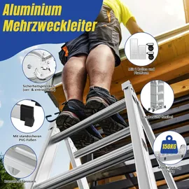 UISEBRT Gelenkleiter 6 Stufen