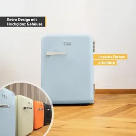 First Austria Retro Mini Kühlschrank 40 l 56,2 cm hoch Blau