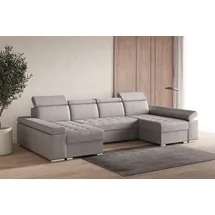 moeblo Eckcouch U grau 3-Sitzer