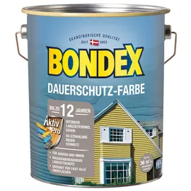 Bondex Dauerschutz-Farbe 4 l schneeweiß seidenglänzend