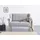 Home Affaire Küchensofa HOME AFFAIRE "Moro", grau, B:142cm H:99cm T:73cm, Microfaser in Antiklederoptik (100% Polyester), Sofas, in verschiedenen Stoffen und Farben