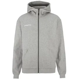Craft Community 2.0 Logo Kapuzenjacke Herren 950000 - grey melange XS