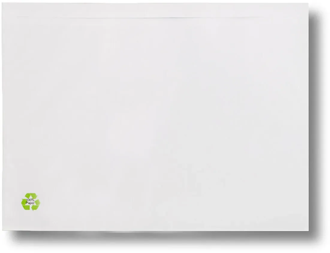 Dokumententaschen aus Pergamin Papier Lieferschein/Rechnung weiß C4, 500 Stk.